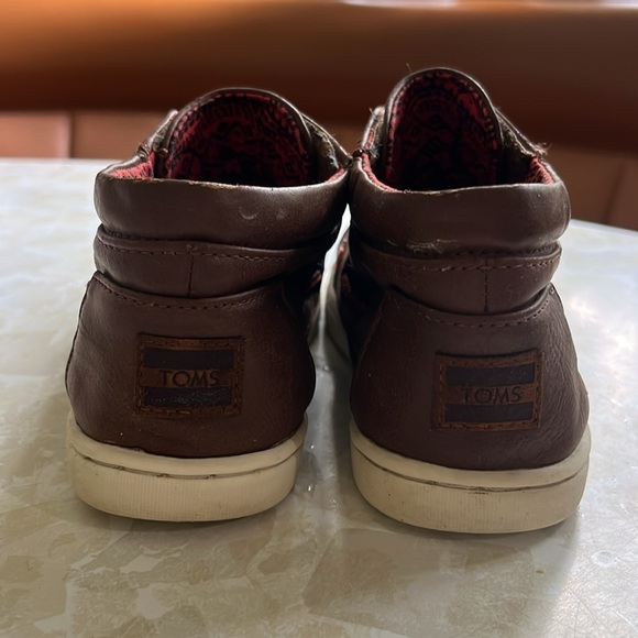 Tiny Toms Paeso Shoes T11 Brown Faux Leather - Picture 4 of 8